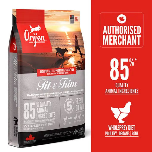 ORIJEN Fit & Trim Dry Dog Food 2kg | High Protein Recipe Dog Kibble