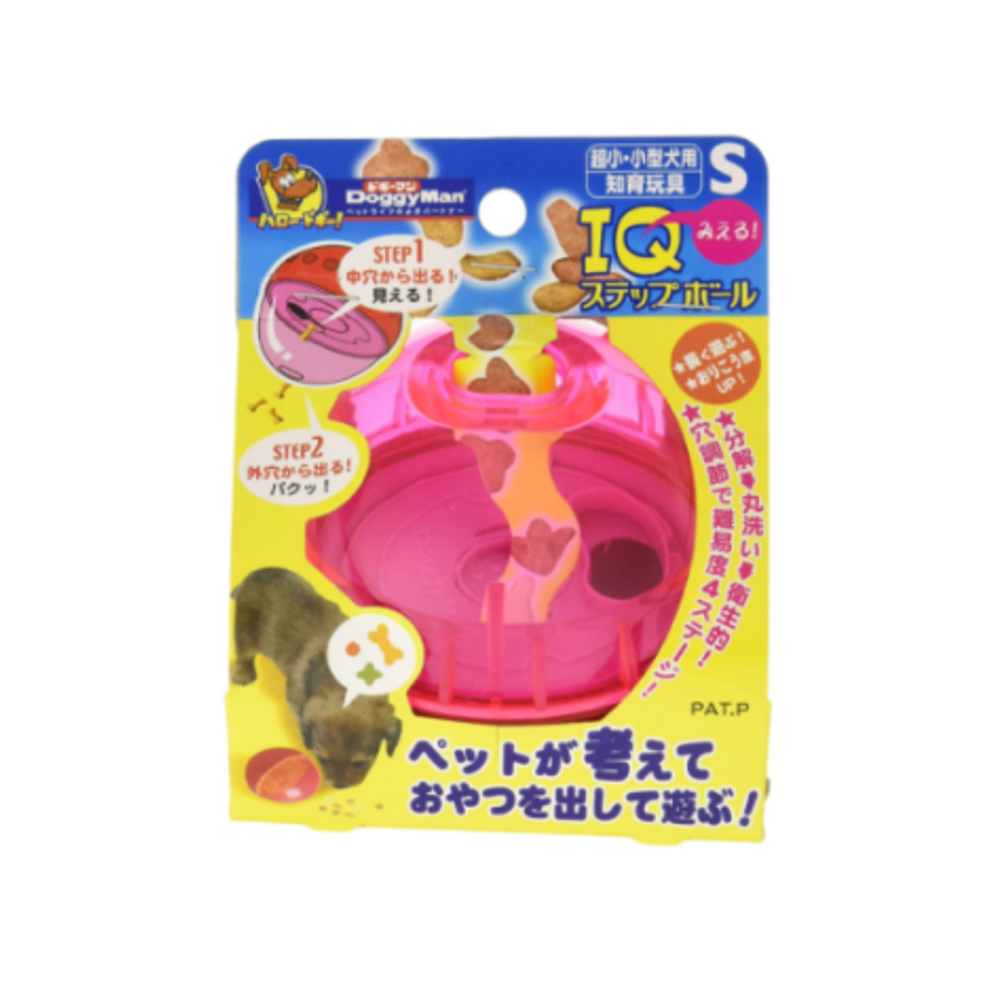 DoggyMan Assorted Interactive Dog Toy IQ Step Ball/Rubber Treat Dispenser Dog Toy