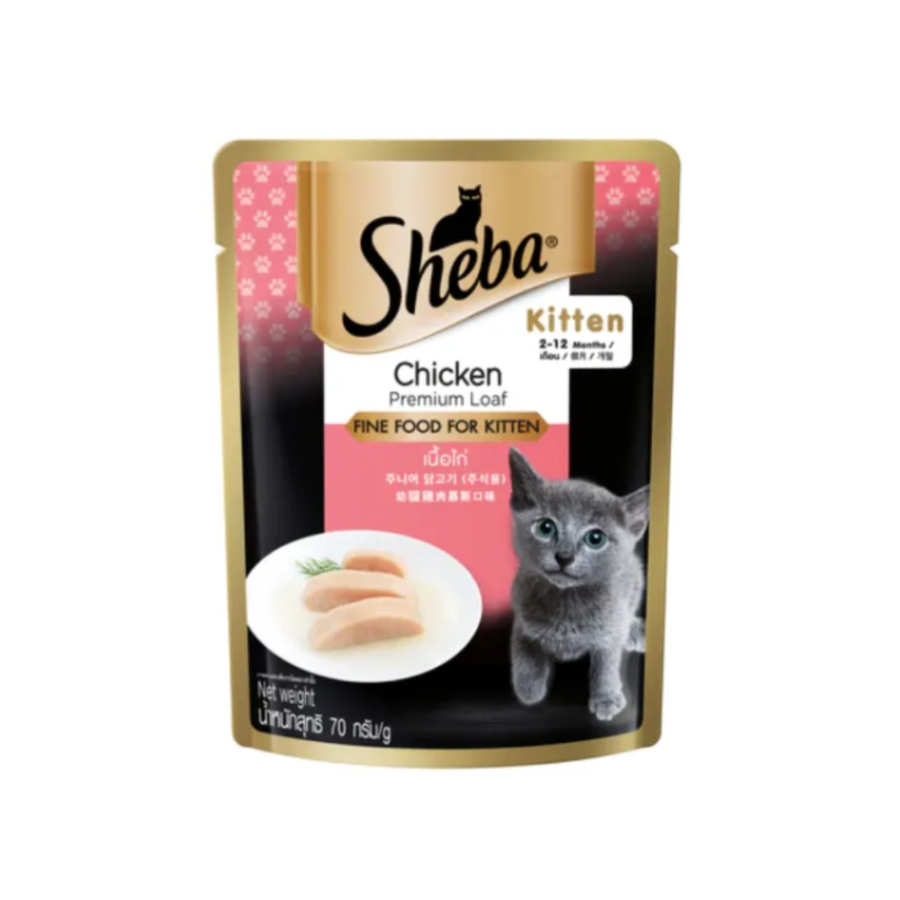 Sheba Premium Cat Wet Food Pouch 70g (24-Pack)