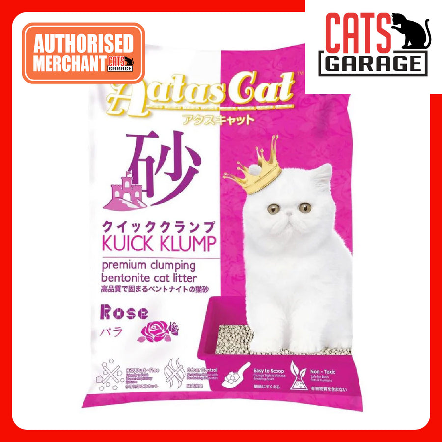 Aatas Cat Kuick Klump Bentonite Cat Litter Rose 10L