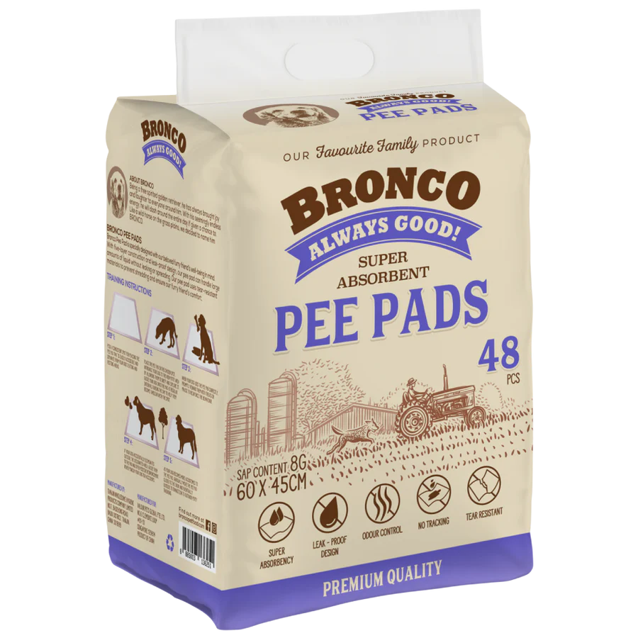 Bronco Super Absorbent Pee Pads 48pcs X6