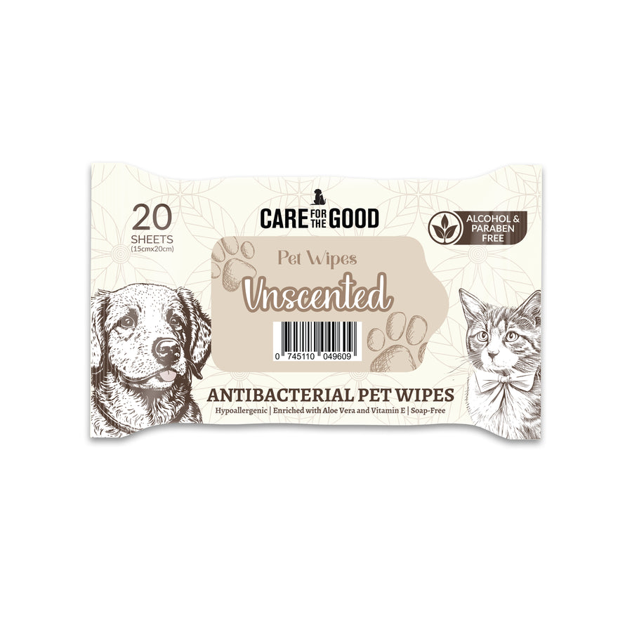 Care for the Good Antibacterial Pet Wipes 20pcs (15x20cm)