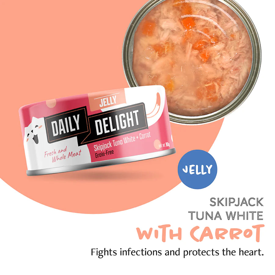 Daily Delight Skipjack Tuna White with Carrot in Jelly 80g