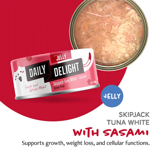 Daily Delight Skipjack Tuna White with Sasami in Jelly 80g