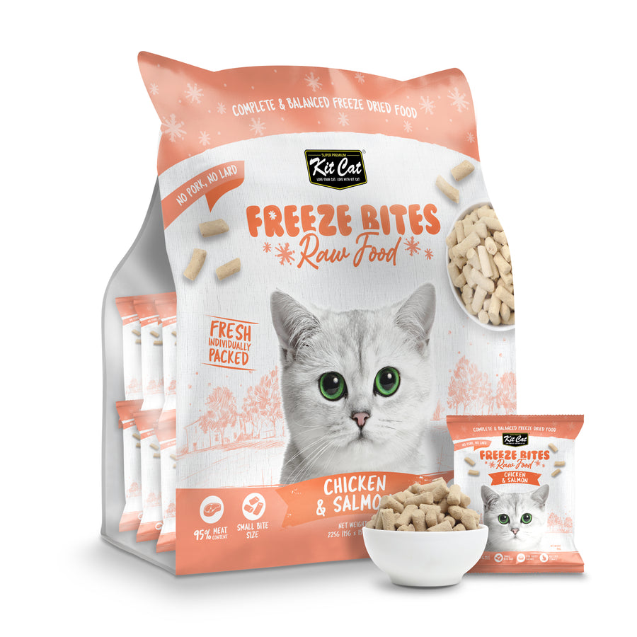 Kit Cat Freeze Bites Raw Cat Food 15g X 15Packs