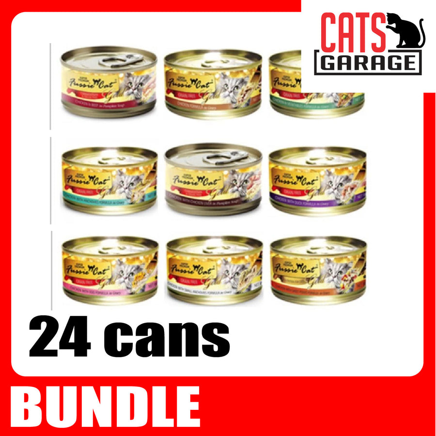 Fussie Cat - GOLD LABEL Formula in Gravy 80g (24 Cans Bundle)