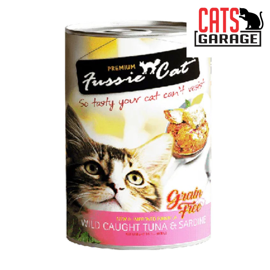 Fussie Cat Wild Caught Tuna w Sardine 400g x 24 Cans