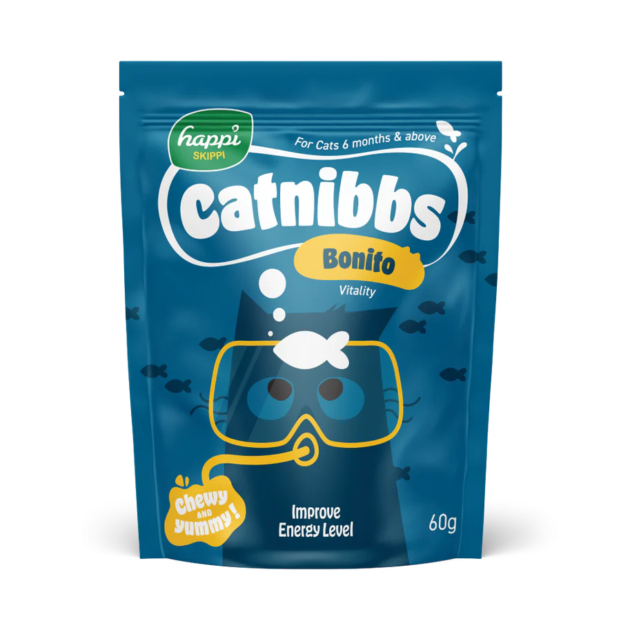 Happi Skippi Cat Treats Catnibbs Bonito Vitality 60g X3