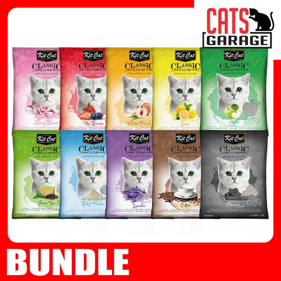 KitCat Classic Clump Cat Litter 10L x 2 Bags
