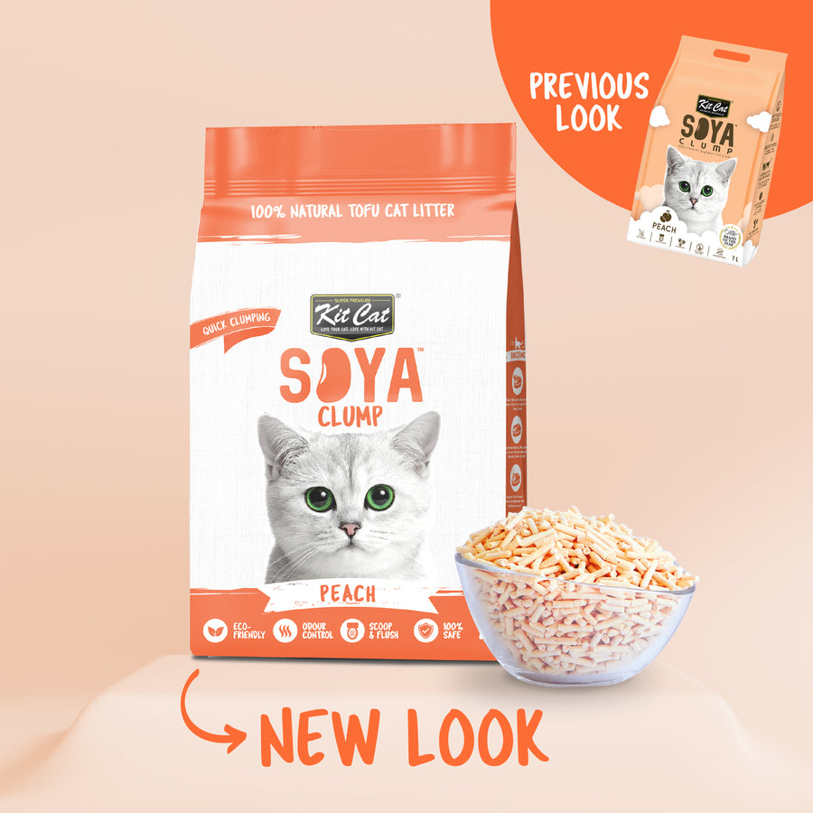 KitCat Soya Clump Peach Cat Litter 7L