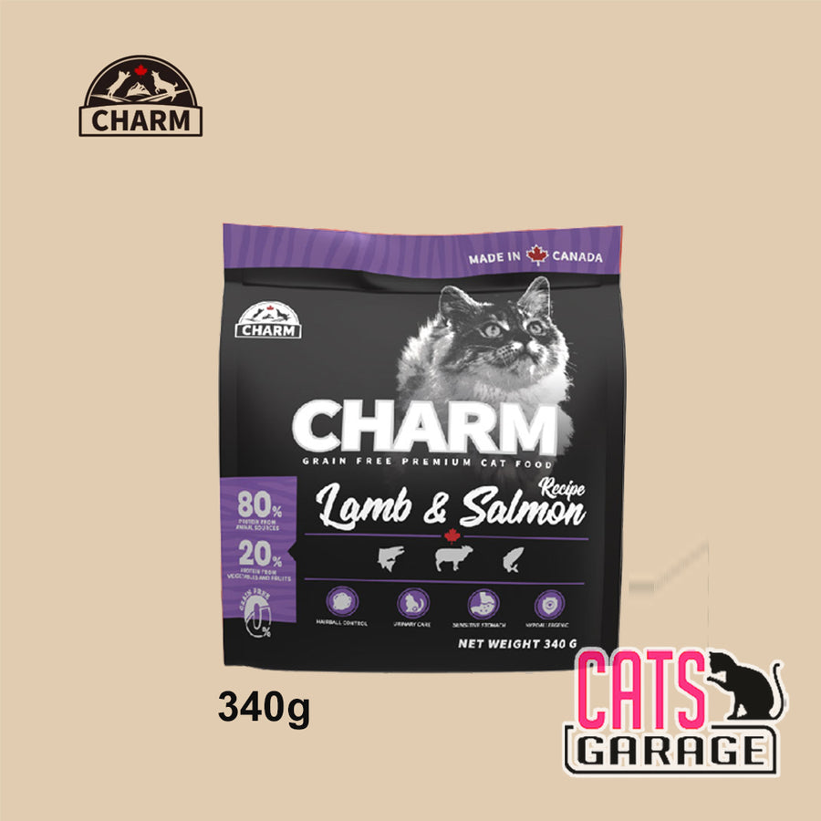 CHARM Lamb & Salmon Cat Dry Food 340g