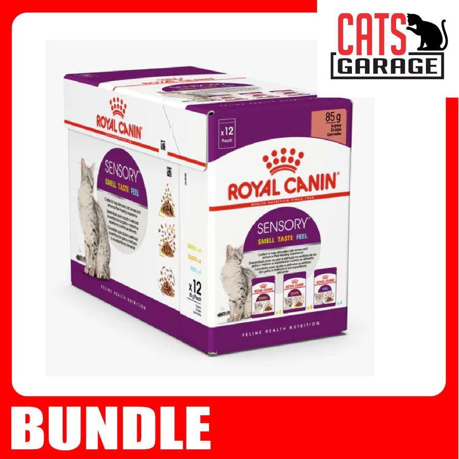 Royal Canin Feline Pouch Sensory Taste Chunks Cat Wet Food in Gravy 85g X12
