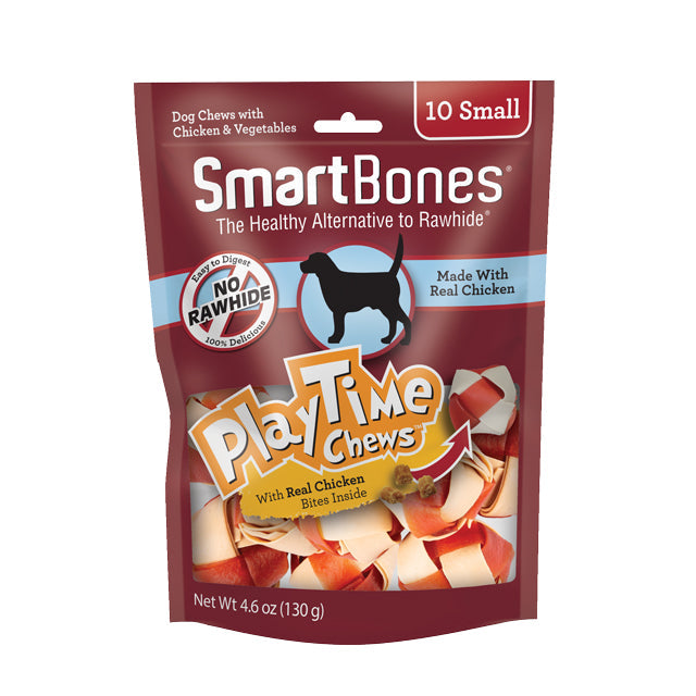SmartBones PlayTime Chicken/Peanut Dog Food Treats Small/Medium