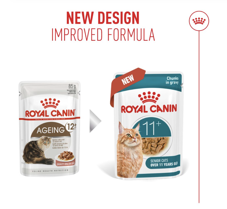 Royal Canin Ageing 11+ (Replaced to Ageing 12+) CIG Cat Wet Food 85g X12