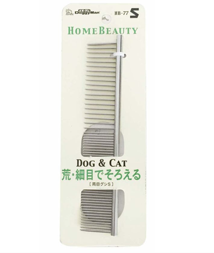 Doggyman Home Beauty Grooming Fine & Coarse Teeth Comb for Cats & Dogs