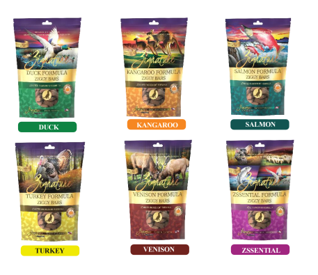 Zignature Ziggy Bars Dog Biscuit Treats 340g | Crunchy Oven-Baked Biscuits | Healthy Reward Treat
