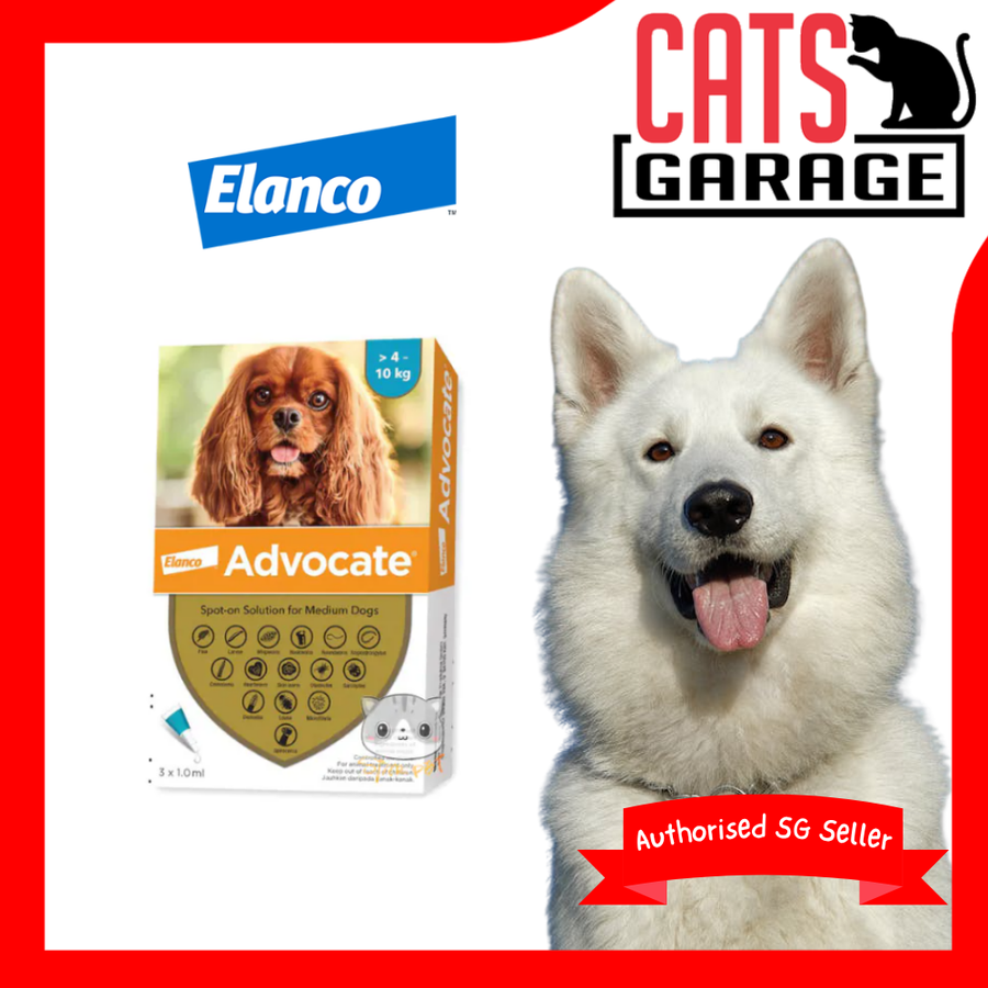 Elanco Advocate Spot-on Solution for Dogs 4kg To 10kg (3pcs x 1ml)
