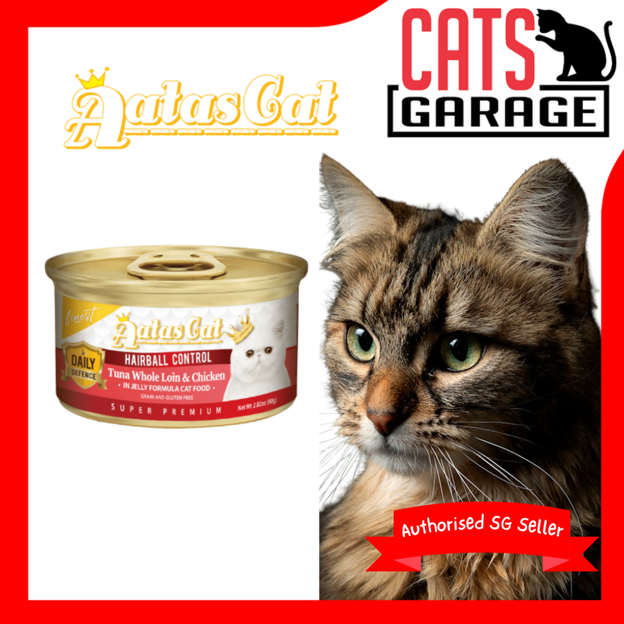 AATAS CAT Finest Daily Defence Hairball Control Cat Wet Food 80g X24