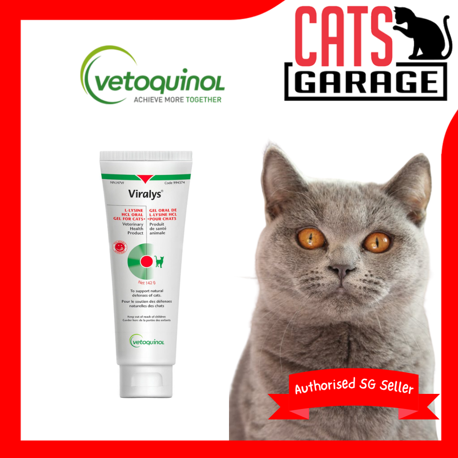Vetoquinol Viralys L-Lysine Supplement Oral Gel 142g