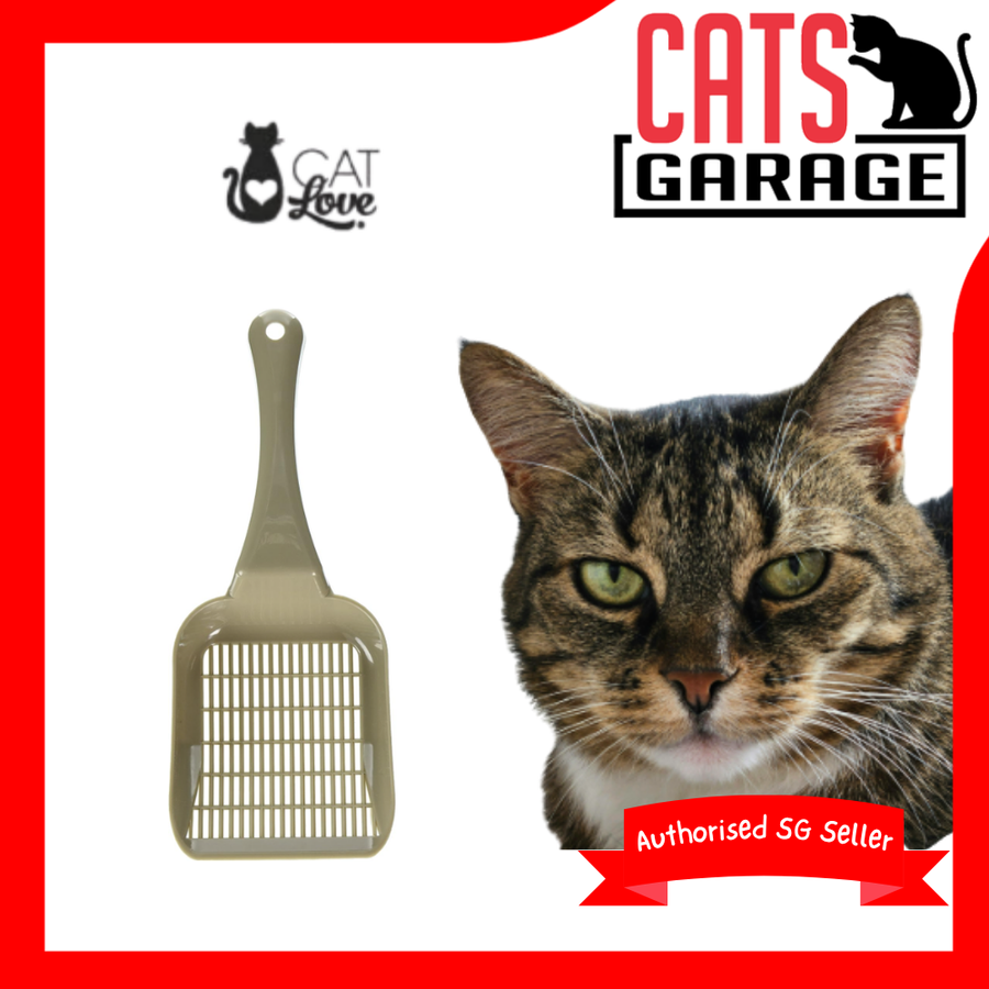 Cat Love Litter Scoop Grey