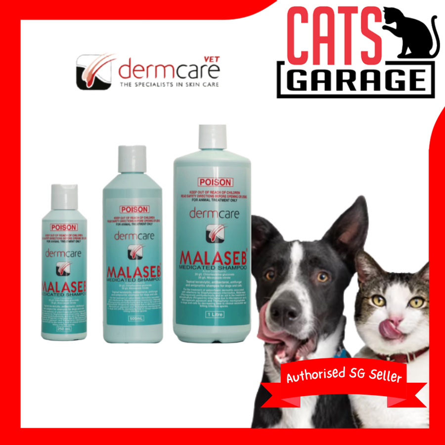 Dermcare Vet Malaseb Medicated Shampoo for Pets (3 Sizes)