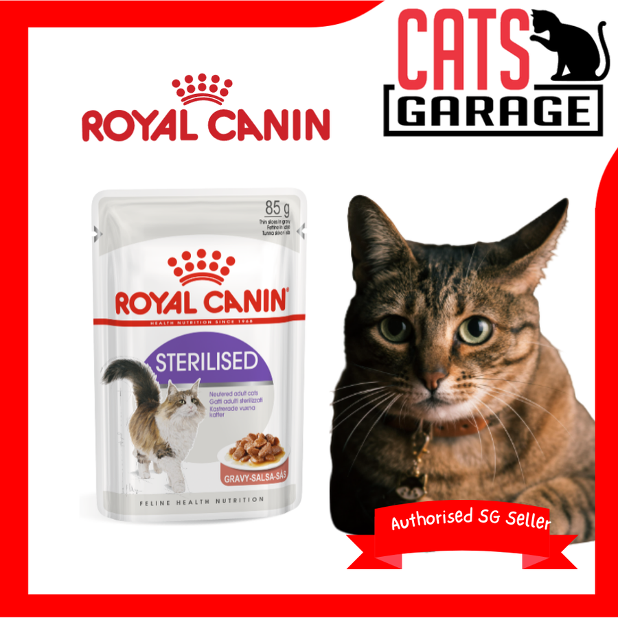 Royal Canin Feline Pouch Sterilised Cat Wet Food in Gravy 85g X12