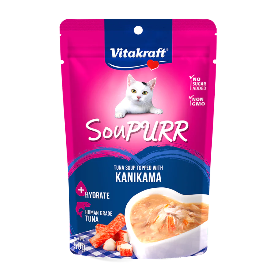 Vitakraft Cat Soupurr Tuna Soup Topped with Kanikama 50g X48