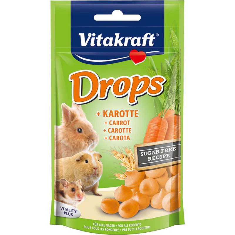 Vitakraft Drops Carrot for Small Animals 75g