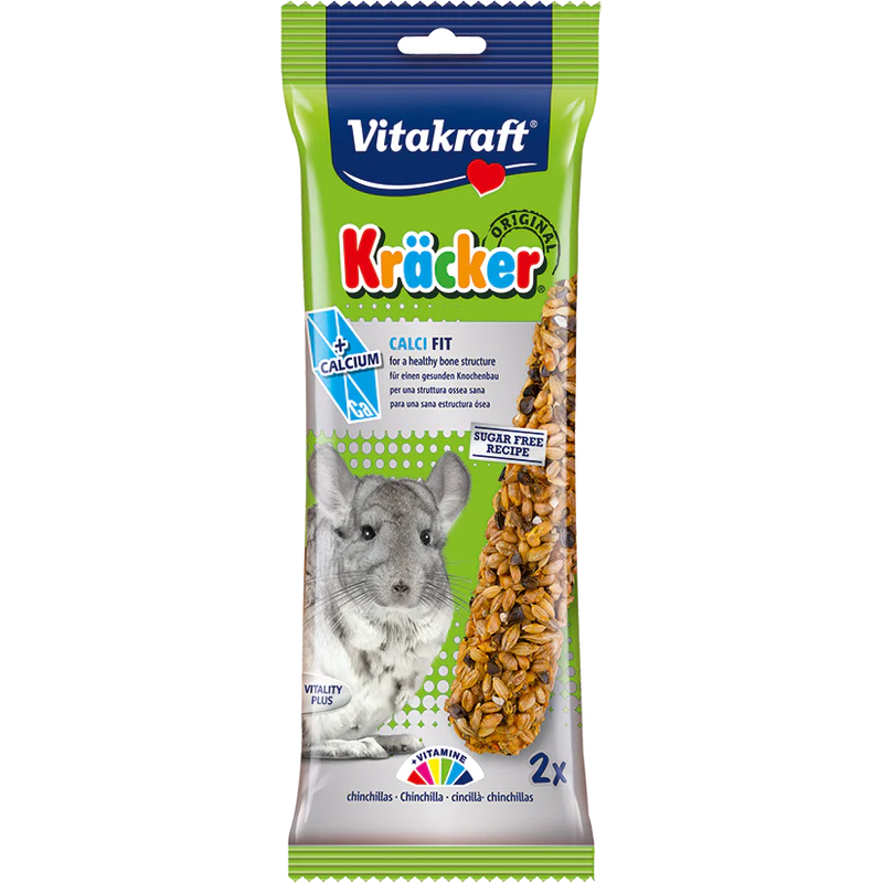 Vitakraft Kracker Sticks With Calcium Chinchillas 112g