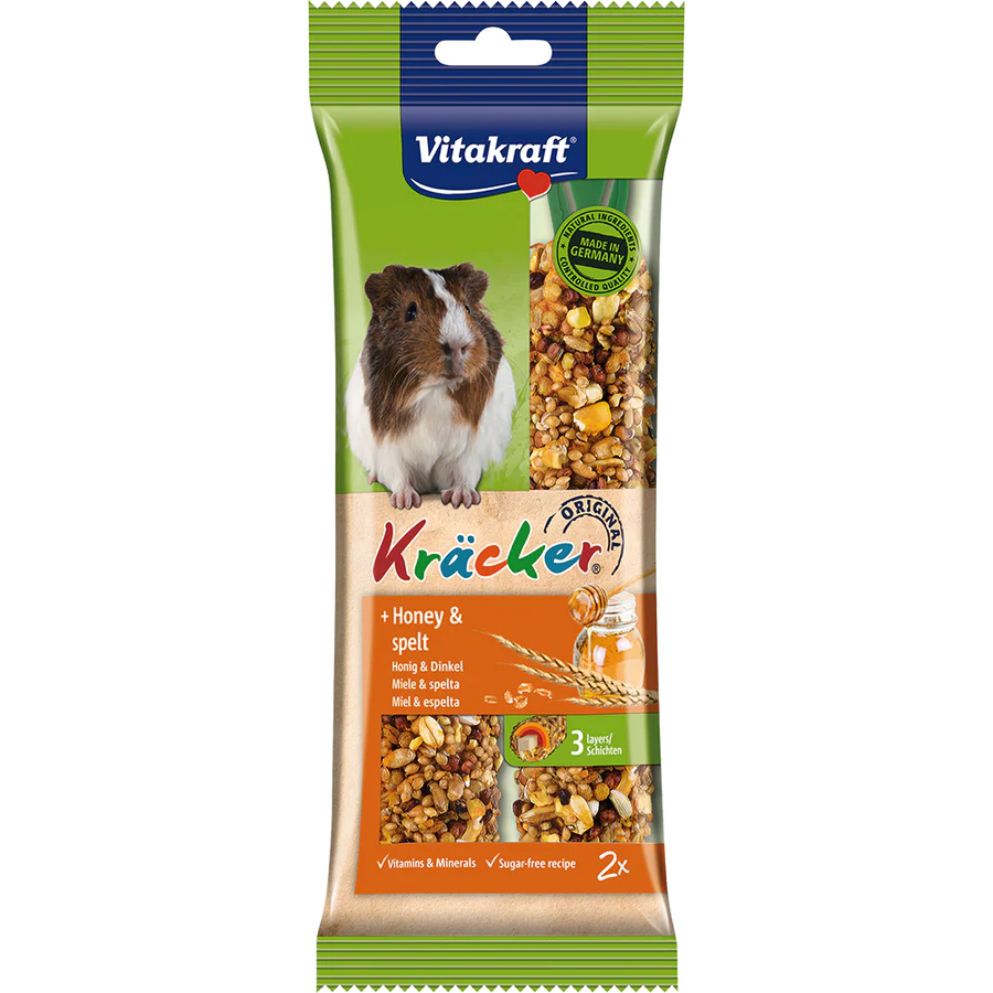 Vitakraft Kracker Sticks With Honey Guinea Pig 112g