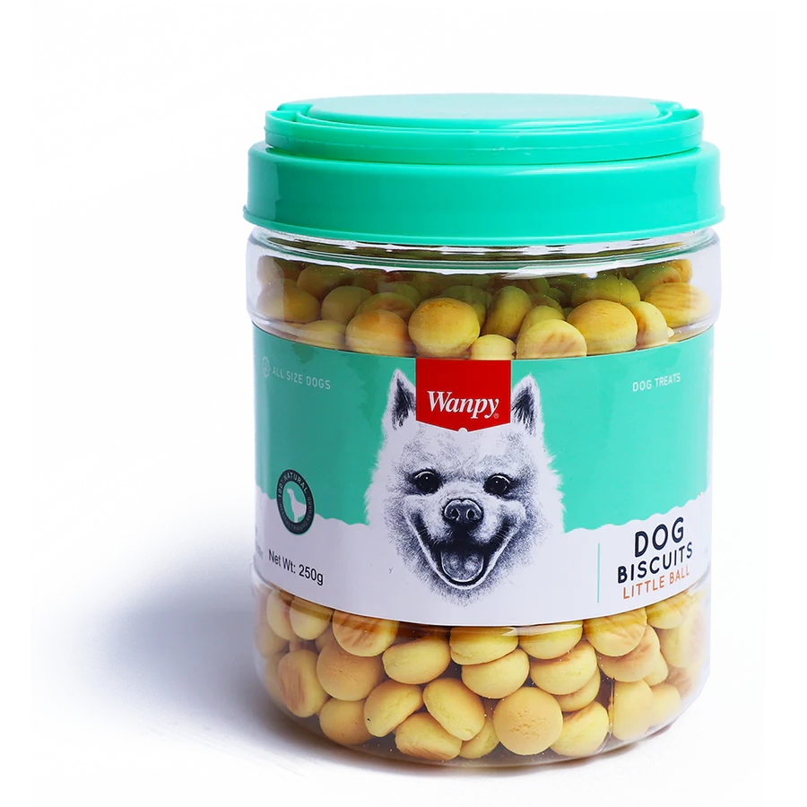 Wanpy Biscuits Little Ball 250g Dog Treats X2