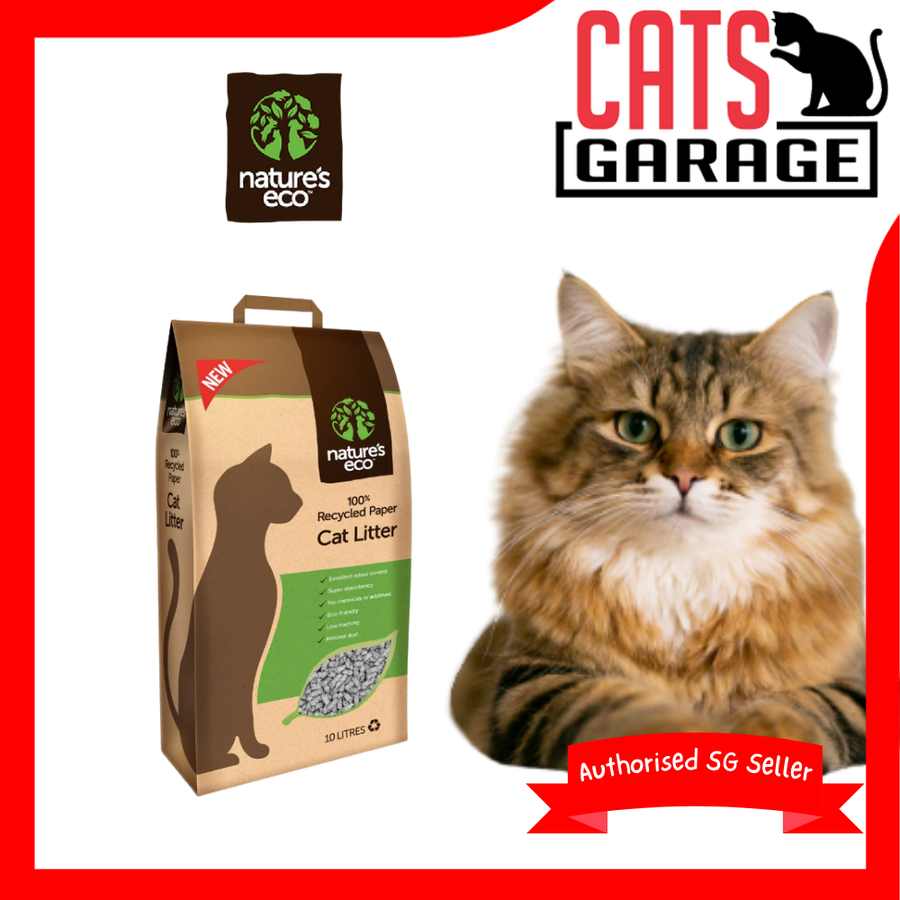 Nature's Eco Recycled Paper Cat Litter 30L | PACK OR BUNDLE