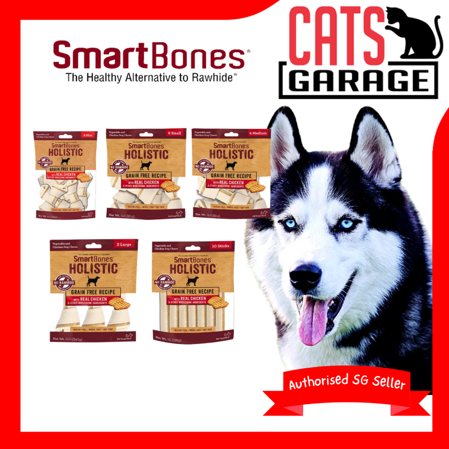 SmartBones Holistic Chicken Dog Dry Food Treats Mini/Small/Medium/Large/Sticks