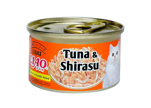 CIAO White Meat Tuna with Shirasu in Jelly 75g X24
