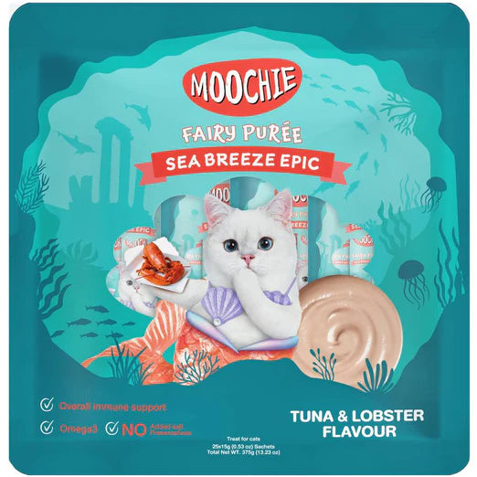 Moochie Fairy Puree Tuna & Lobster Liquid Cat Treats (2 Option)