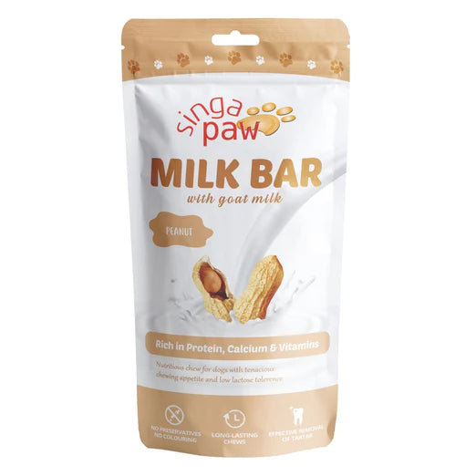 Singapaw Milk Bar Peanut Dog Chew 60g