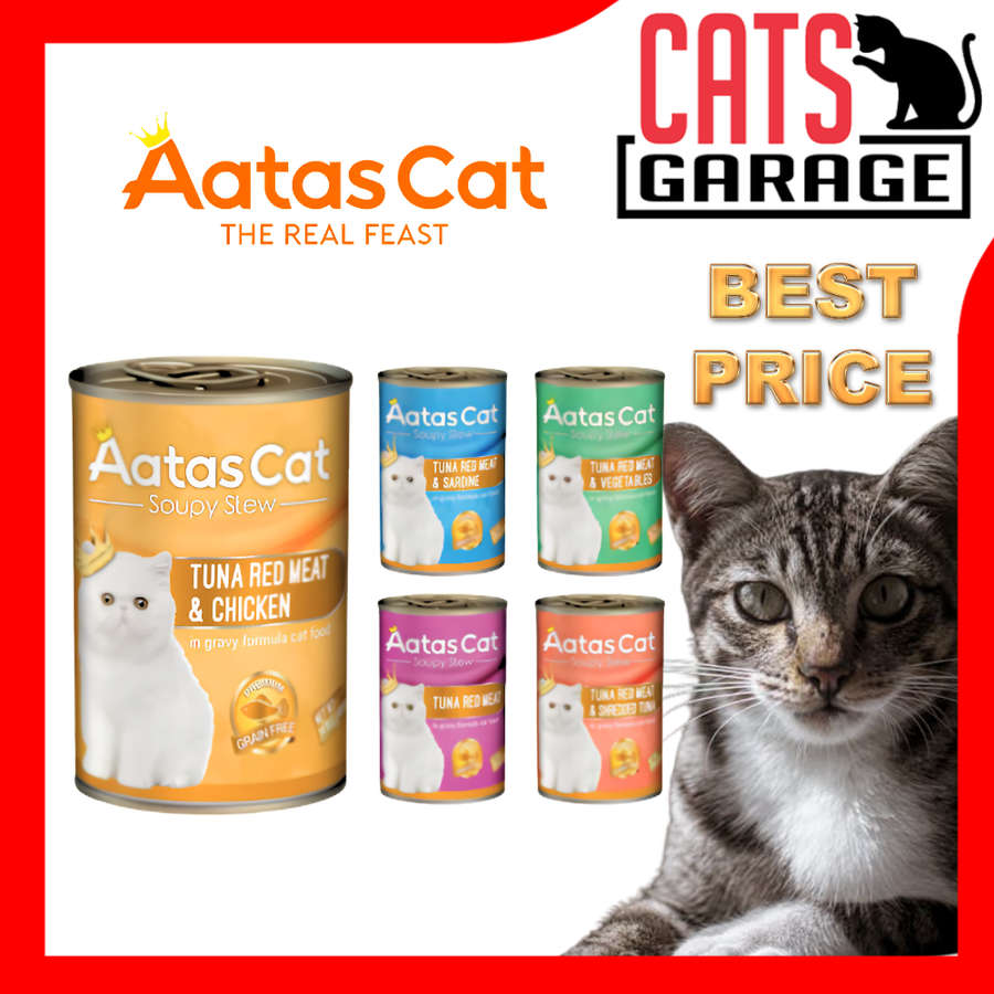 Aatas Soupy Stew Tuna 400g | High Moisture Cat Food