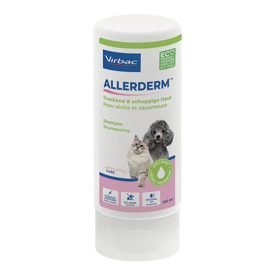 Virbac Allerderm Dry and Scaly Skin Shampoo 250ml - Cats Garage