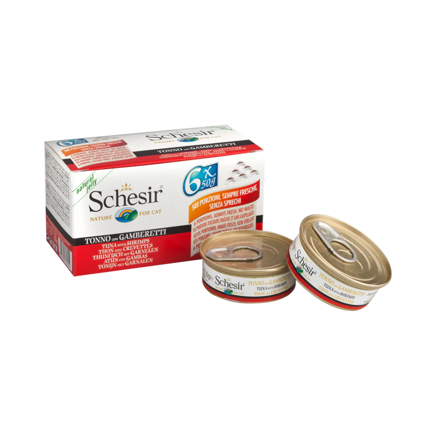 Schesir Nature Tuna with Shrimps for Cats 50g X6