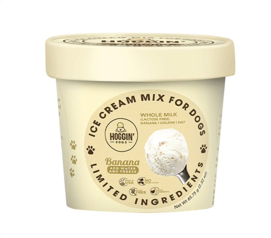 Hoggin’ Dogs Banana Ice Cream Mix For Dogs