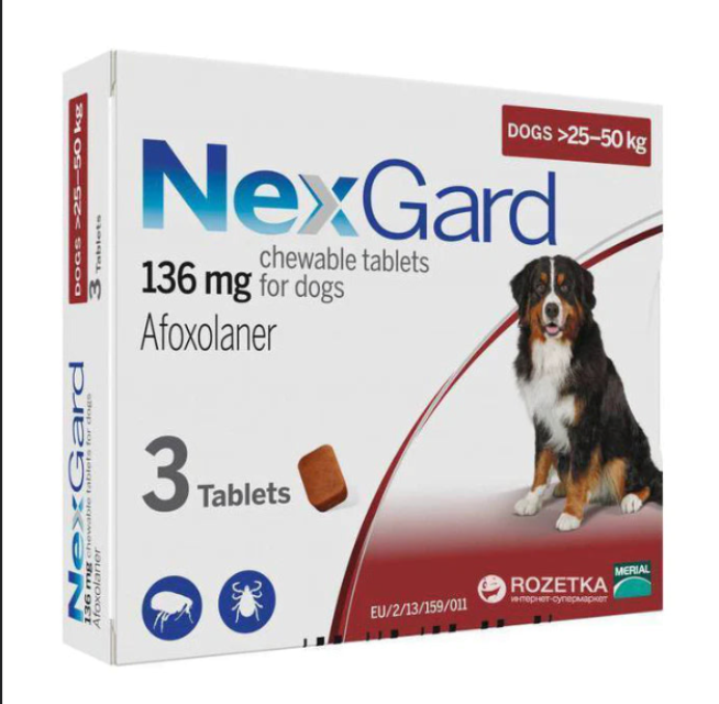 NexGard Chews For Dogs 25-50kg