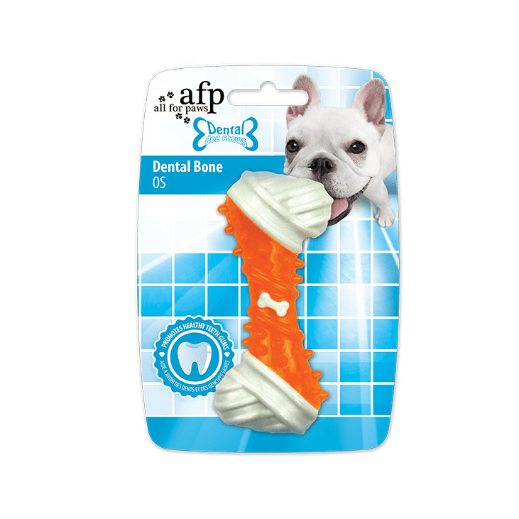 All For Paws Dental Chews Dental Bone Orange