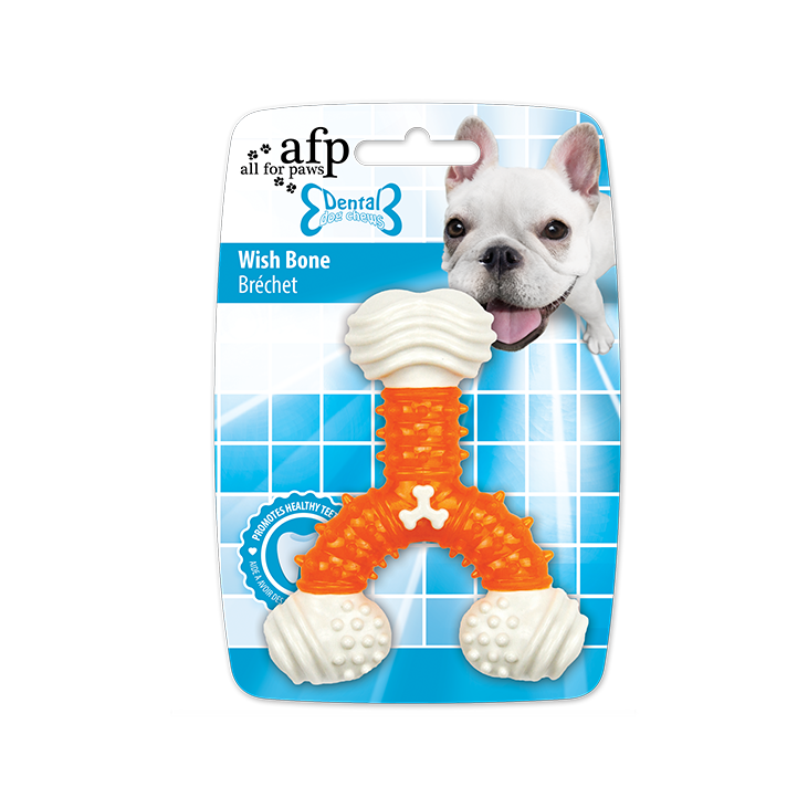 All For Paws Dental Chews Dental Wish Bone Orange