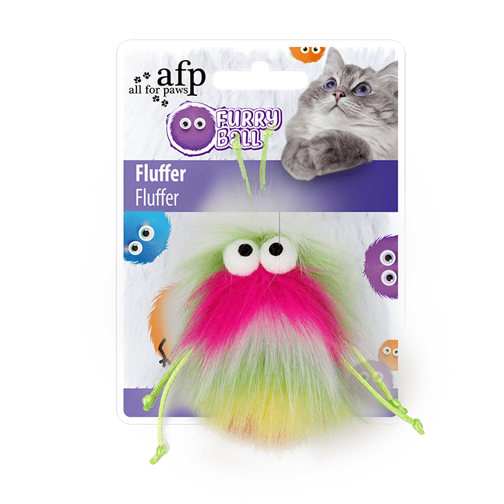 All For Paws Furry Ball Fluffer Pink