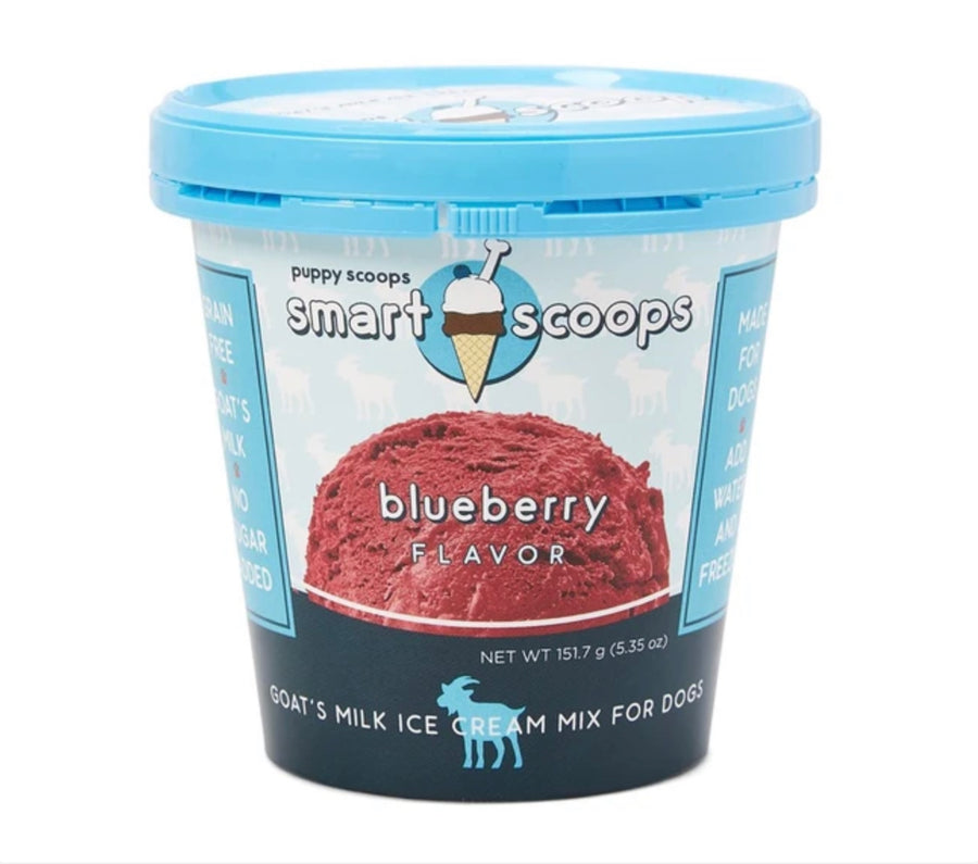 Puppy Scoops Smart Scoops Blueberry Flavour Goat's Milk Ice Cream Mix For Dogs 5.35oz