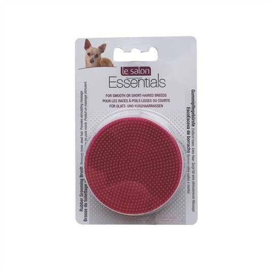 Hagen Le Salon Essentials Dog Round Rubber Grooming Brush, Red, 3in dia.