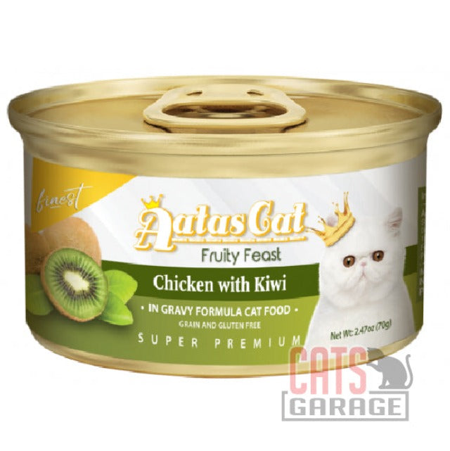 AATAS CAT Finest Fruity Feast Chicken with Kiwi in Gravy Cat Wet Food 70g X24