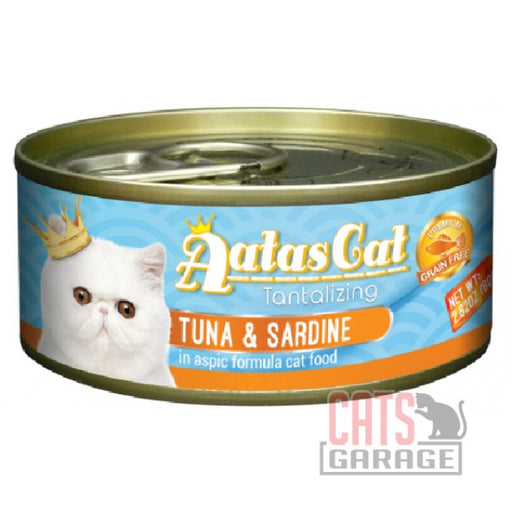 AATAS CAT Tantalizing Tuna & Sardine in Aspic Formula Cat Wet Food 80g X24