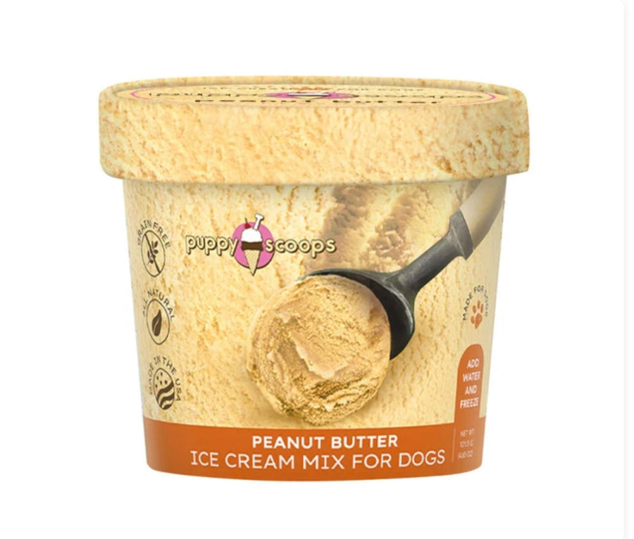 Puppy Scoops Peanut Butter Flavour Ice Cream Mix For Dogs (2 Sizes)