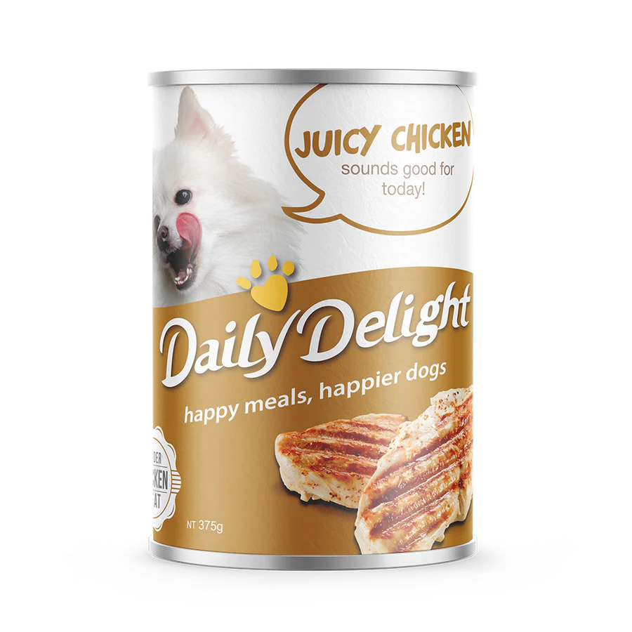 Daily Delight Dog Wet Food Juicy Chicken 375g X24